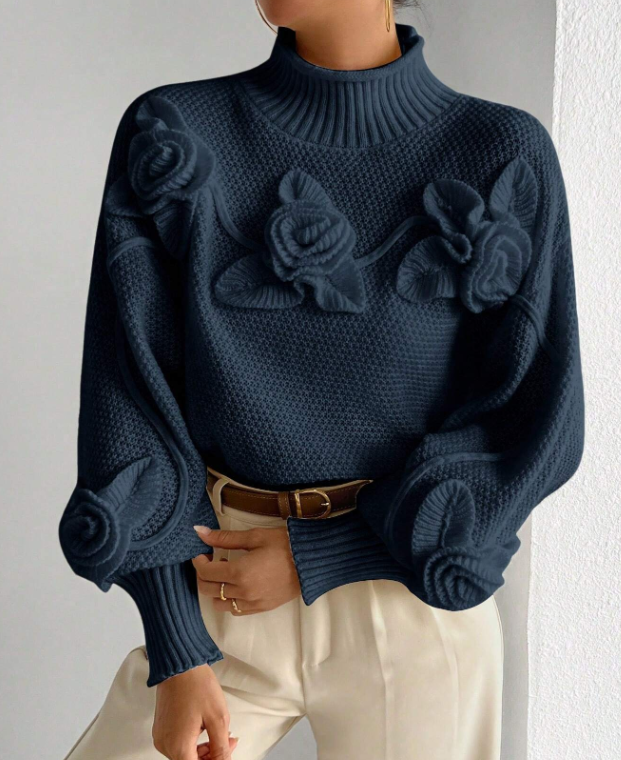 Midnight Bloom Sweater